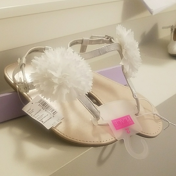 White Girls Sandals - Picture 2 of 3